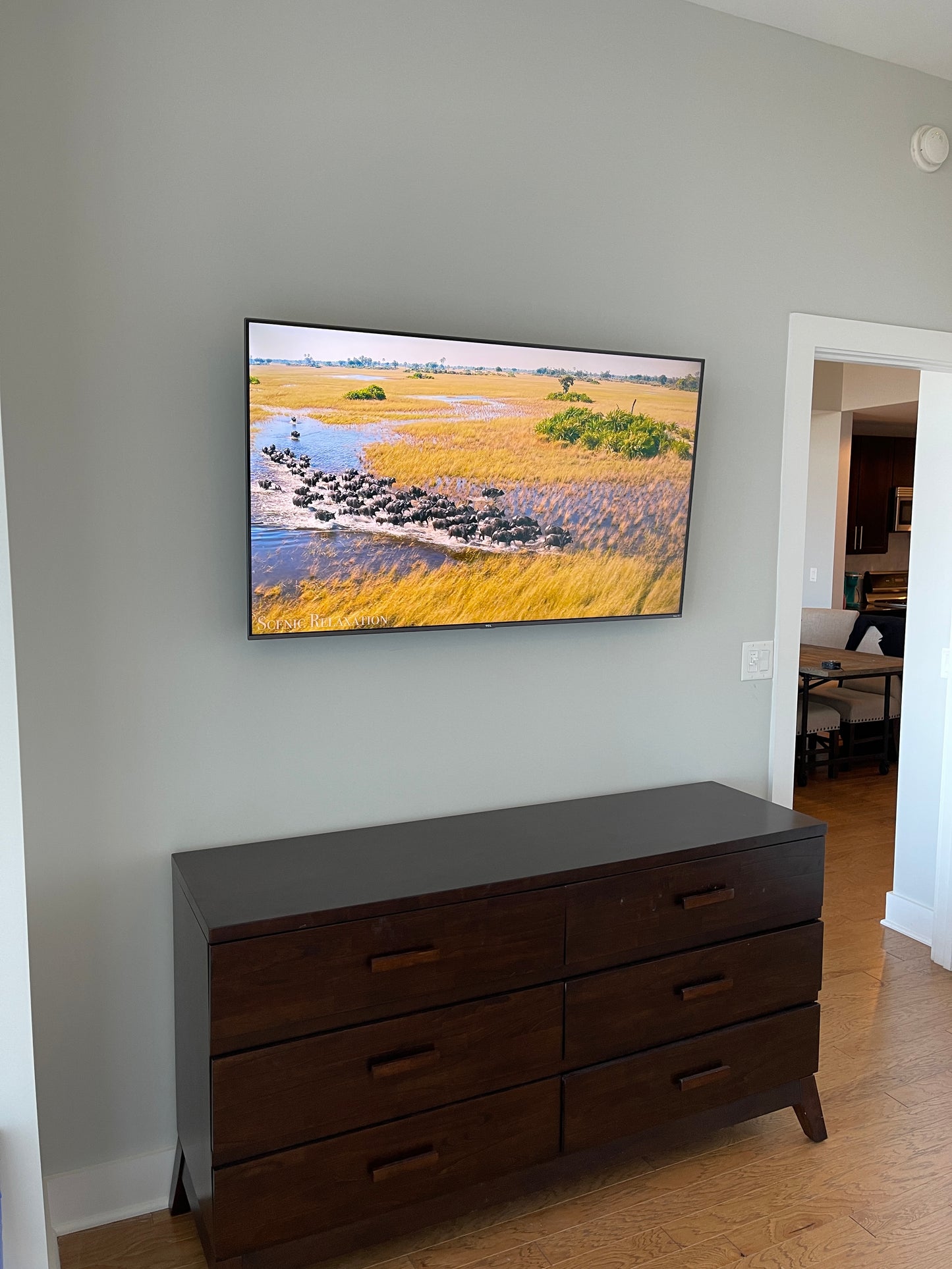 tv mounting rdu on white wall